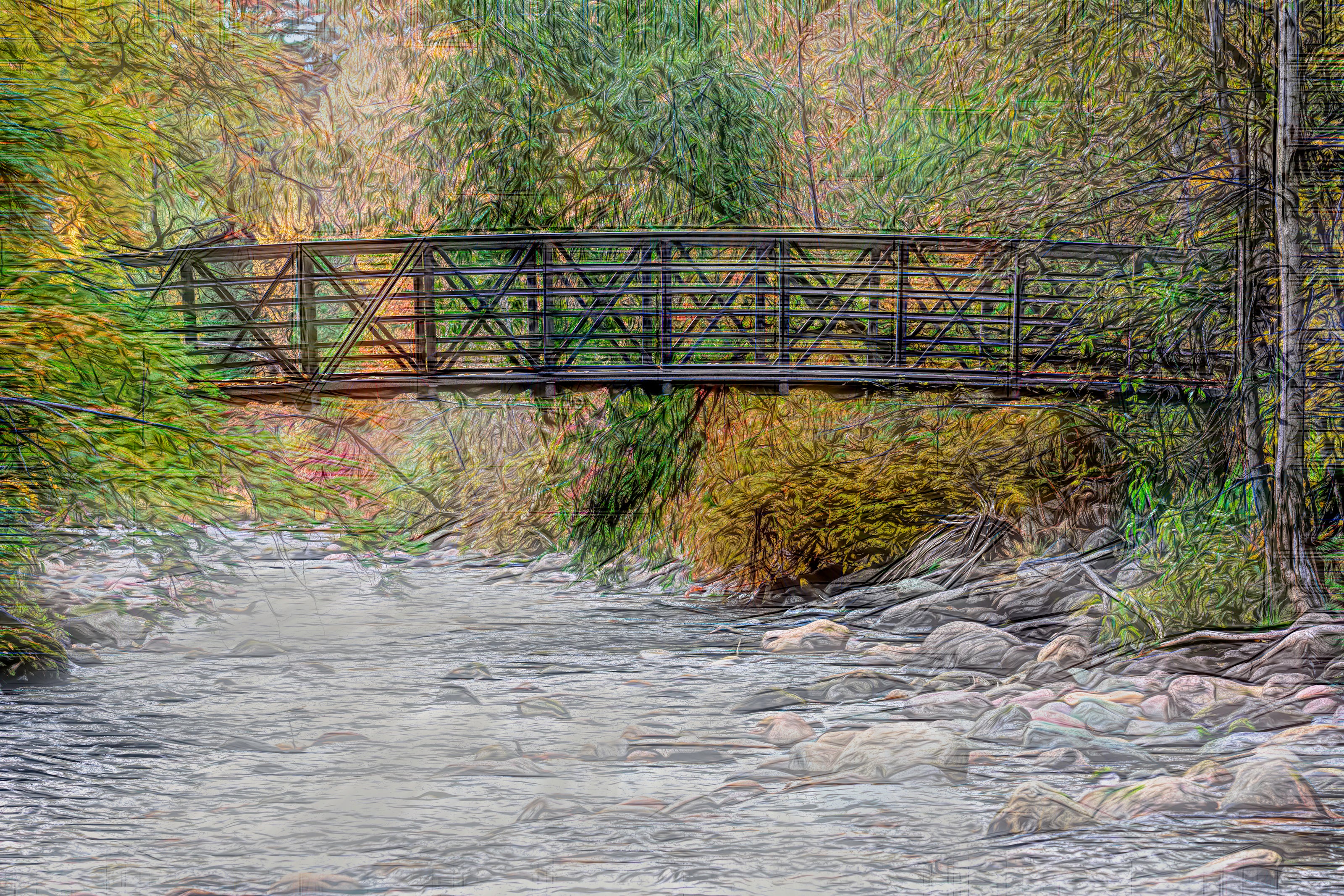 Misty Moments on a Bridge
