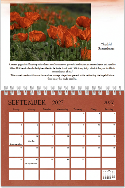 2027 Calendar